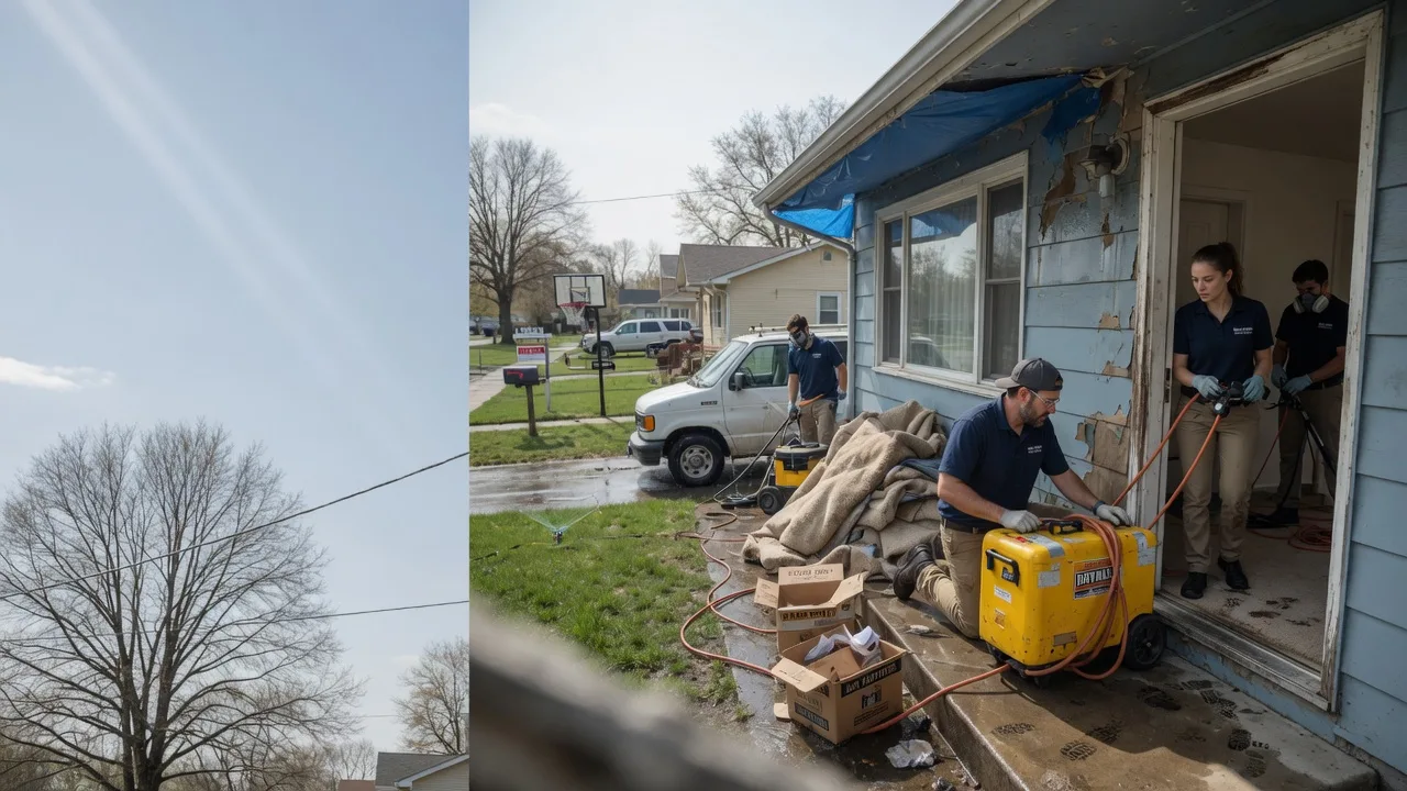 Basement Flood Cleanup in Vienna, OH near me